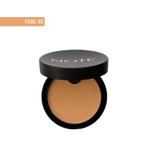 note-luminous-silk-cream-powder-03-medium-beige پنکک چرب لومينوس سيلک نوت شماره ۰۳ - بژ متوسط