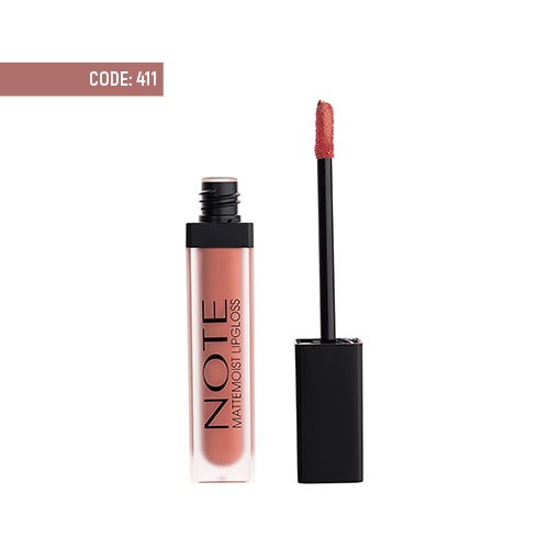 note-mattemoist-lipgloss-411 رژ لب مايع مات و آبرسان نوت شماره ۴۱۱