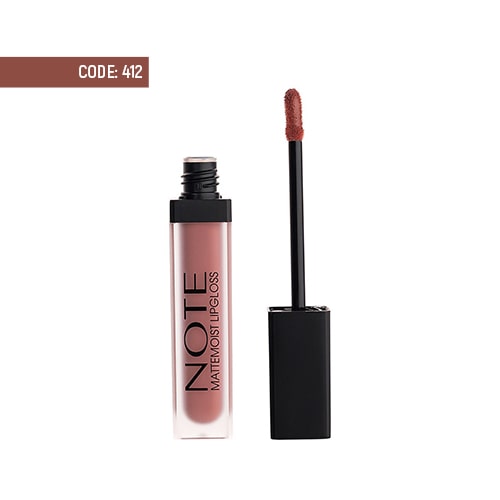 note-mattemoist-lipgloss-412 رژ لب مايع مات و آبرسان نوت شماره ۴۱۲