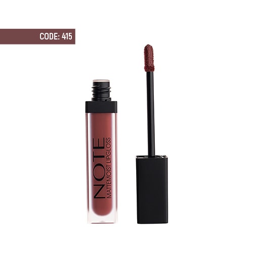 note-mattemoist-lipgloss-415 رژ لب مايع مات و آبرسان نوت شماره ۴۱۵