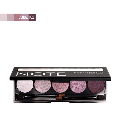 note-professional-eyeshadow-102 پالت سايه چشم پروفشنال نوت شماره ۱۰۲
