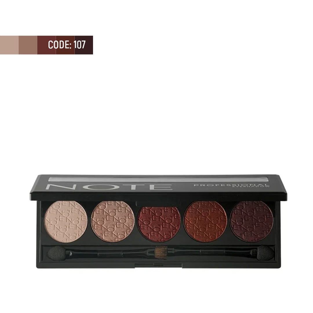 note-professional-eyeshadow-107 پالت سايه چشم پروفشنال نوت شماره ۱۰۷