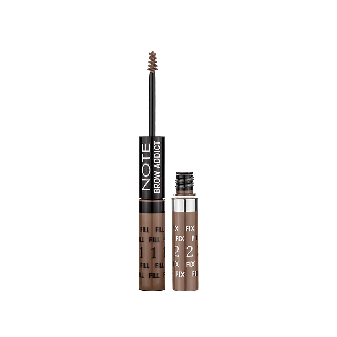 note-brow-addict-tint-and-shaping-gel سر فرچه ای ژل حالت دهنده و پر کننده ابرو ادیکت نوت