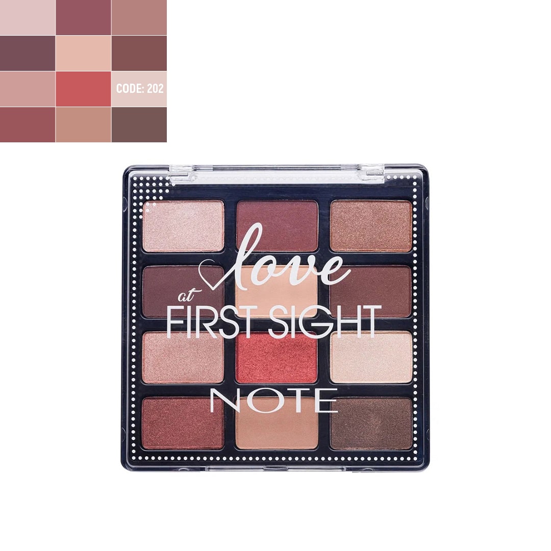 note_love_at_first_sight_eyeshadow_pallette_202_instant_lovers پالت سایه لاو ات فرست سایت نوت شماره ۲۰۲ - Instant Lovers
